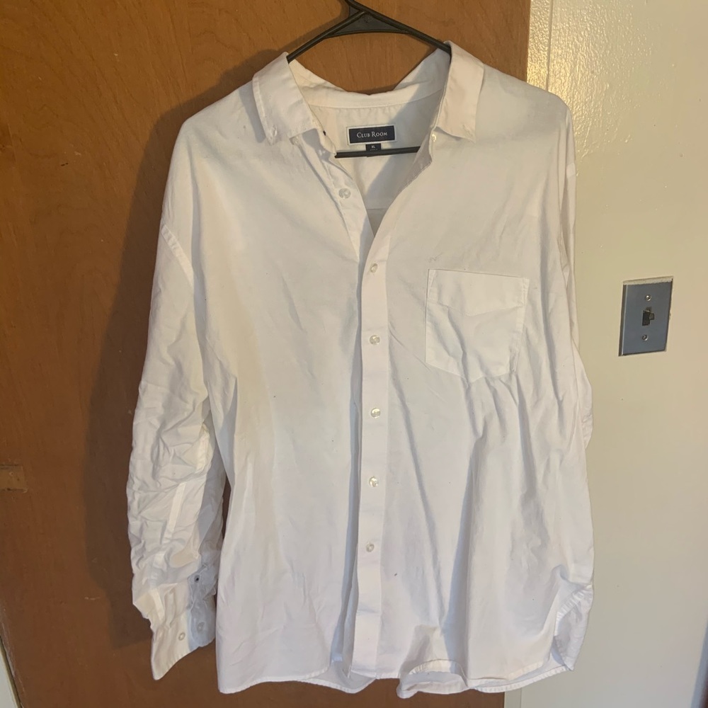 White button down